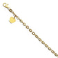 14 Karat Yellow Gold Baby Heart Bracelet