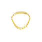 Lady's 14 Karat Yellow Gold Mini ID Fashion Ring