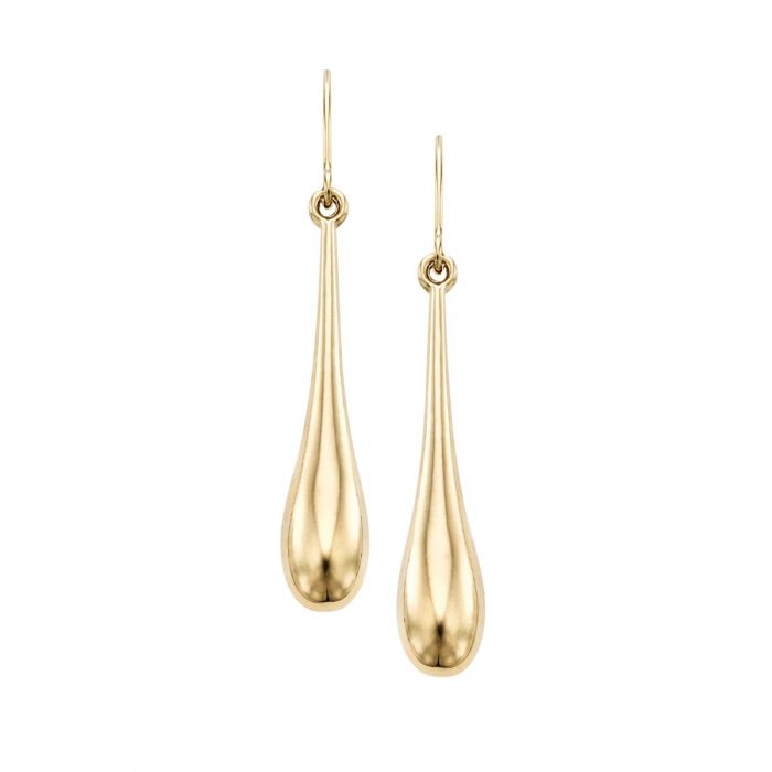 14 Karat Yellow Gold Tear Drop Earrings