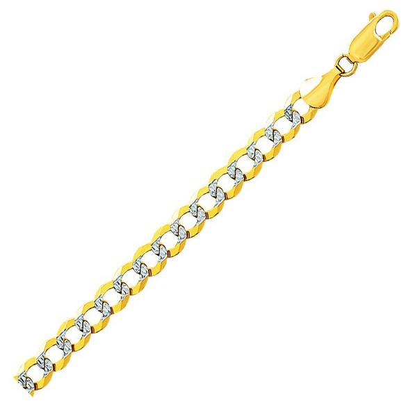 14 Karat Yellow Gold Cuban Link Chain