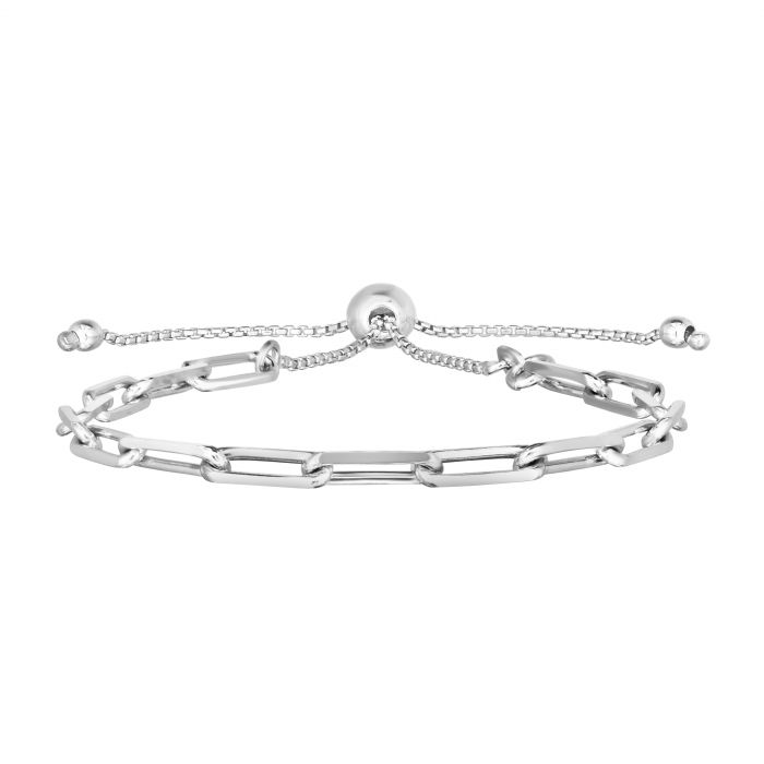 Sterling Silver Paper Clip Bracelet
