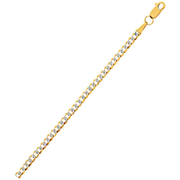 14 Karat Yellow Gold 2.6mm Cuban Link Chain - 16 inch