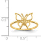 Lady's 14 Karat Yellow Gold Butterfly Fashion Ring - Size 7