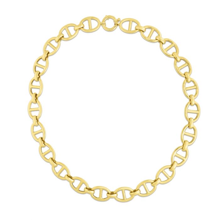 Ladies 14 Karat Yellow Gold Mariner Bracelet