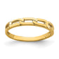 Lady's 14 Karat Yellow Gold Chain Link Fashion Ring