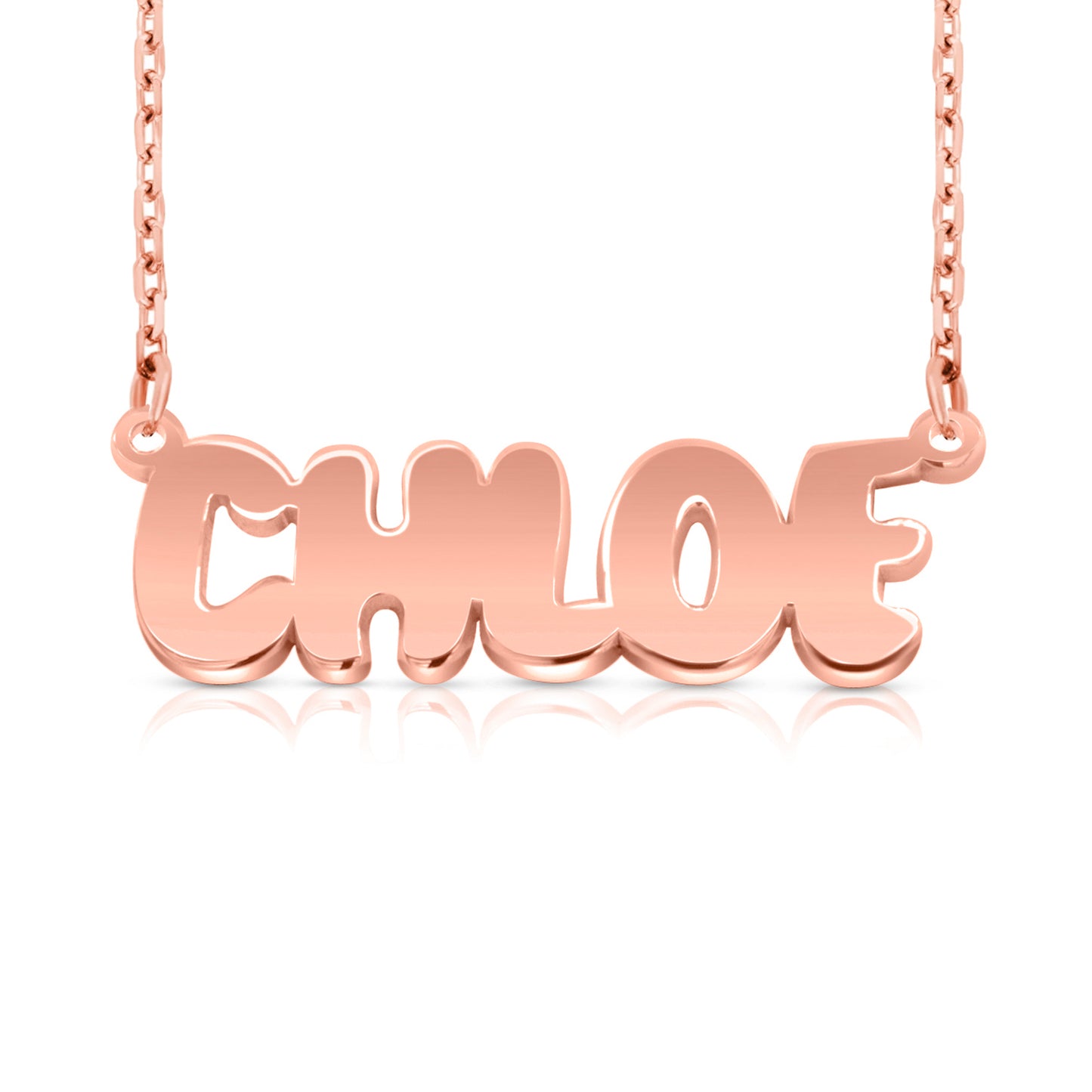 14 Karat "Chloe" Style Nameplate