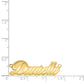 14 Karat "Danielle" Style Nameplate