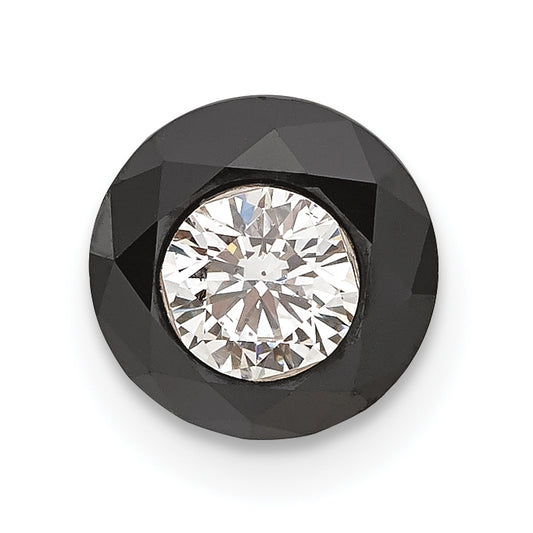 2.00ct. Black and White Diamond Single Stud Earring Component