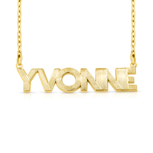 14 Karat "Yvonne" Style Nameplate