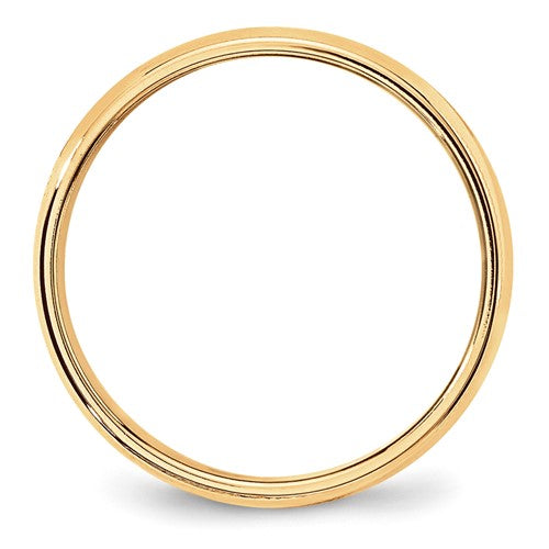 Lady's 14 Karat Yellow Gold Milgrain Wedding Band