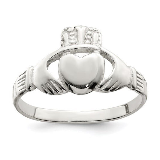 Sterling Silver Claddagh Ring - Size 6