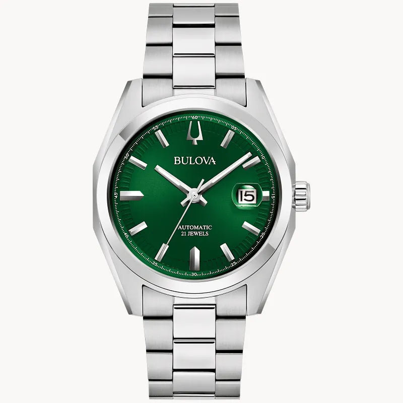 bulova silver dial dress watch Bulova womens Dress Watch Silver Dial Black Leather Strap Stainless Steel Case