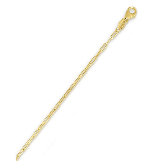 Ladies Yellow 14 Karat Ankle Bracelet