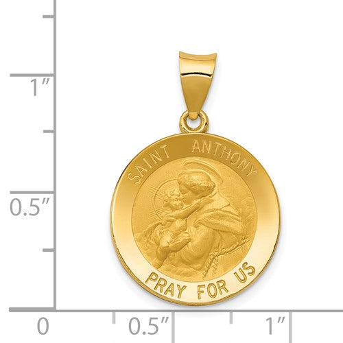 Yellow 14 Karat St. Anthony Charm Pendant