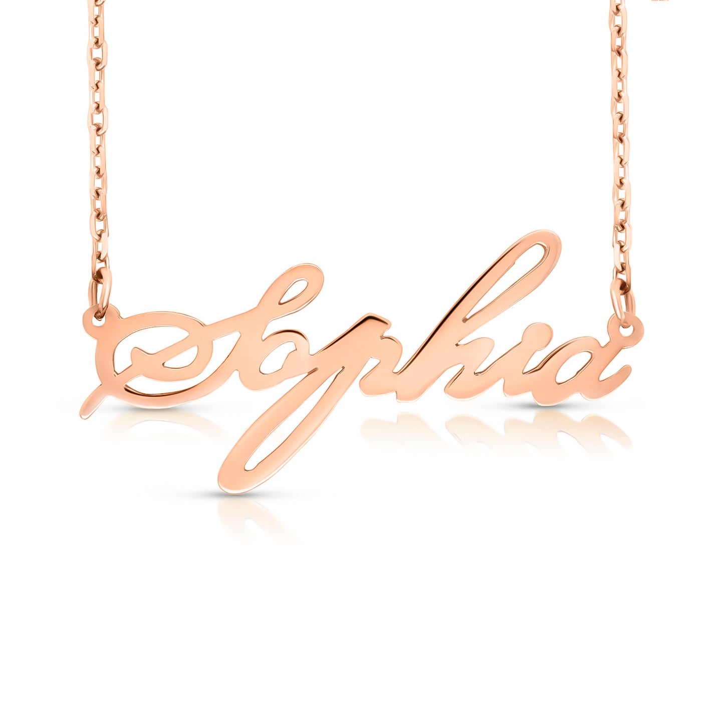 14 Karat "Sophia" Style Nameplate