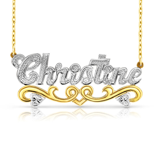 14 Karat "Christine" Style Nameplate