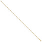 Leslie's 14K Polished and Diamond-cut Beads 9in Plus 1in ext. Anklet