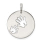 Sterling Silver Polished Love You Mom Pendant