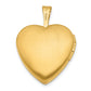 1/20 Gold Filled Satin and Polished 2-Frame 15mm Heart Locket
