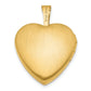 1/20 Gold Filled with Diamond Flower Design 15mm Heart Locket
