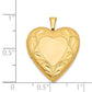 1/20 Gold Filled Polished and Satin Fancy Border 19mm Heart Locket