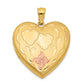 1/20 Gold Filled 4-Frame Enameled Heart Locket