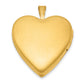 1/20 Gold Filled Polished and Satin 20mm Heart Locket