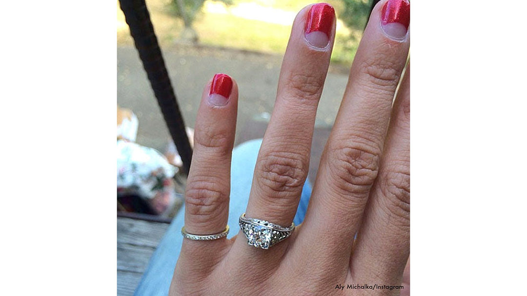 ‘Two and a Half Men’ Star Aly Michalka Shows Off Vintage-Style Enga... — AJ's Jewelry Ridgewood Queens NY