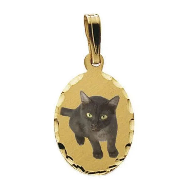 Small Oval with Diamond Cut Edge Picture Pendant Charm | AJ's Jewelry  Queens NY