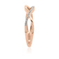 Lady's 14 Karat Rosé Gold Contemporary Diamond Fashion Ring