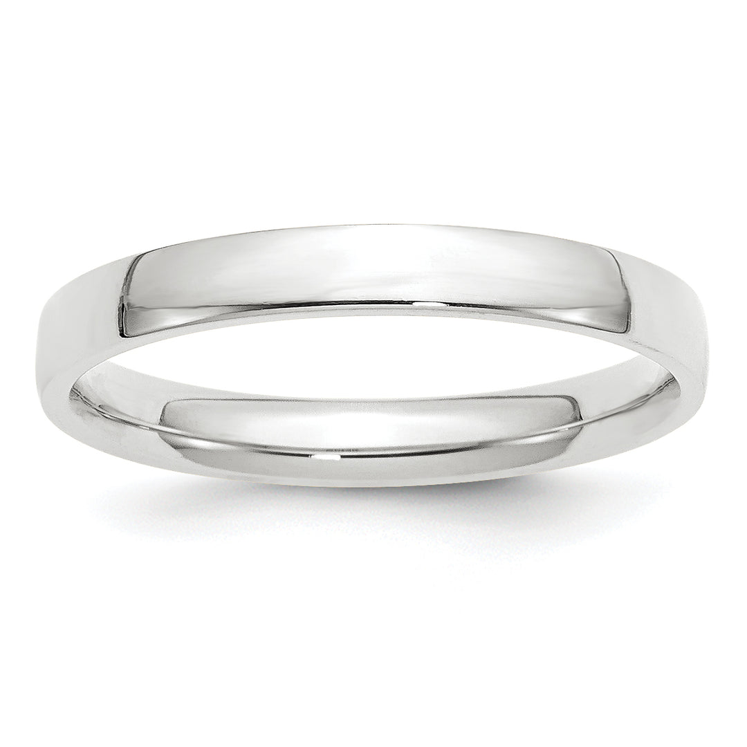 14K White Gold 3mm Comfort Fit Wedding Band
