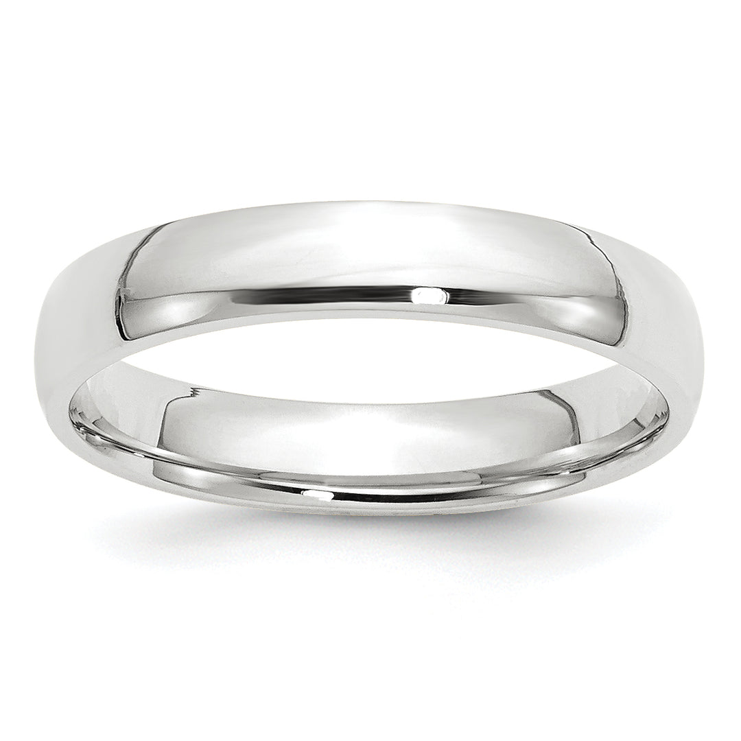 14K White Gold 4mm Comfort Fit Wedding Band