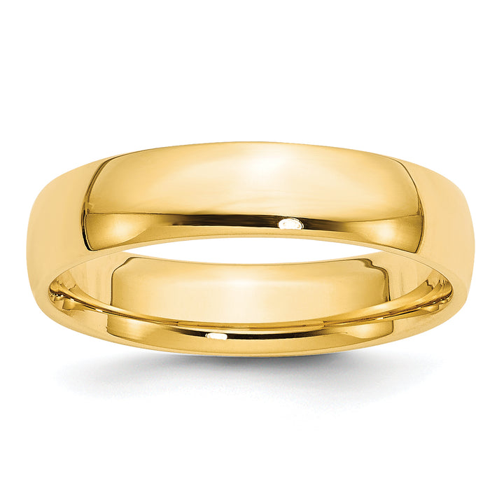 14K Yellow Gold 5mm Comfort Fit Wedding Band