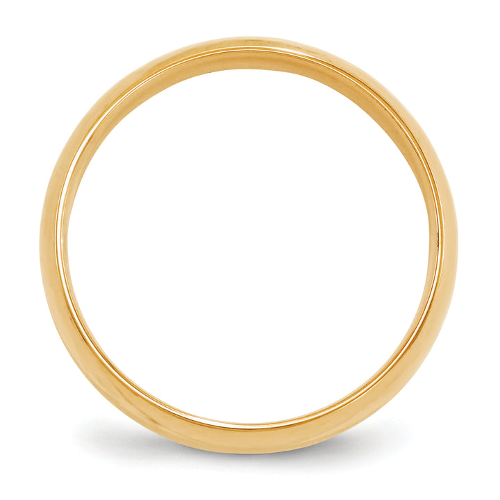 14K Yellow Gold 6mm Comfort Fit Wedding Band - Front View