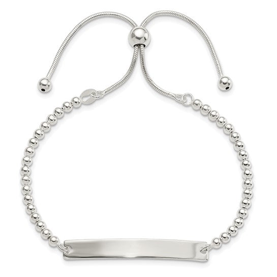 Sterling Silver Adjustable ID Bracelet