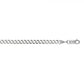 Ladies 14 Karat White Gold Cuban Bracelet