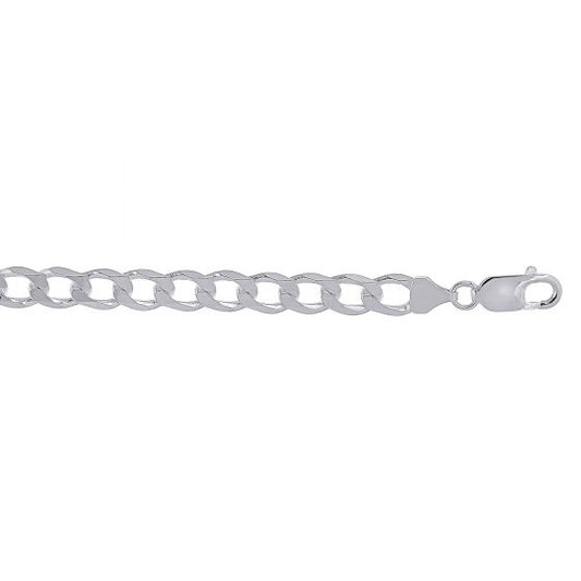 Sterling Silver 7.8mm 22 inch Cuban Link Chain