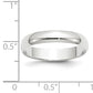 Men's 14 Karat White Gold Plain Wedding Band