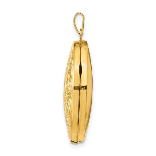 Gold locket charm hotsell