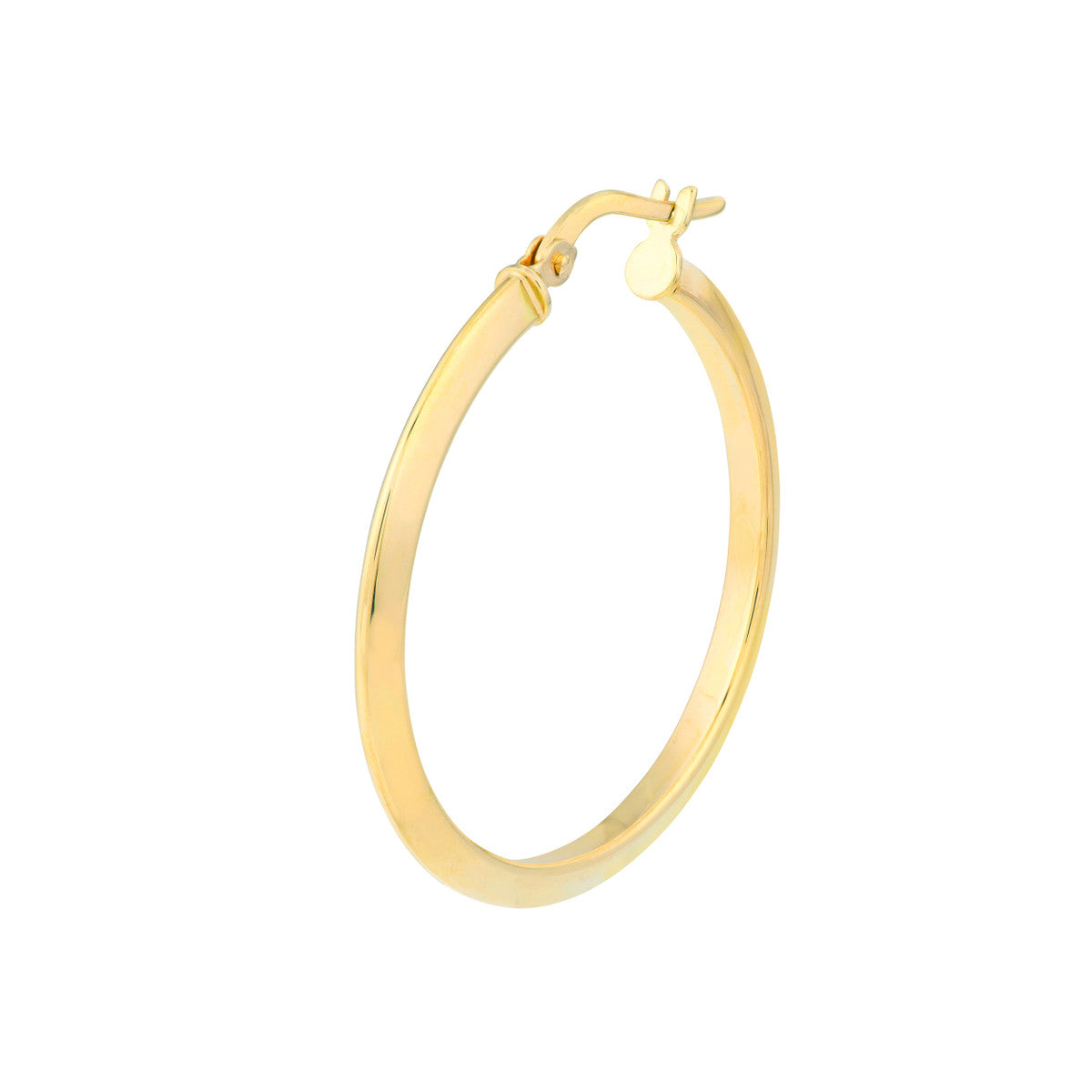 14 Karat Yellow Gold Polished Small Hoop Earrings