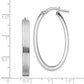 Sterling Silver Medium Hoop Earrings
