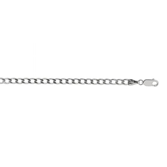Sterling Silver 3.8mm 18 inch Cuban Link Chain