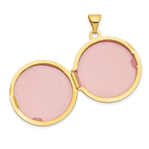 14 Karat Yellow Gold Locket Charm Pendant