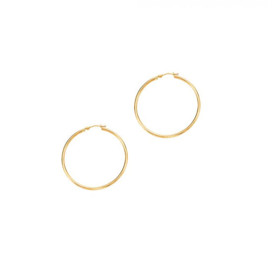 14 Karat Yellow Gold Small Hoop Earrings | Ridgewood | Queens NY – AJ's ...