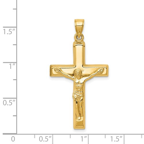 14 Karat Yellow Gold Cross Charm Pendant