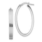 Sterling Silver Medium Hoop Earrings