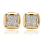 14 Karat Yellow Gold Diamond Stud Earrings