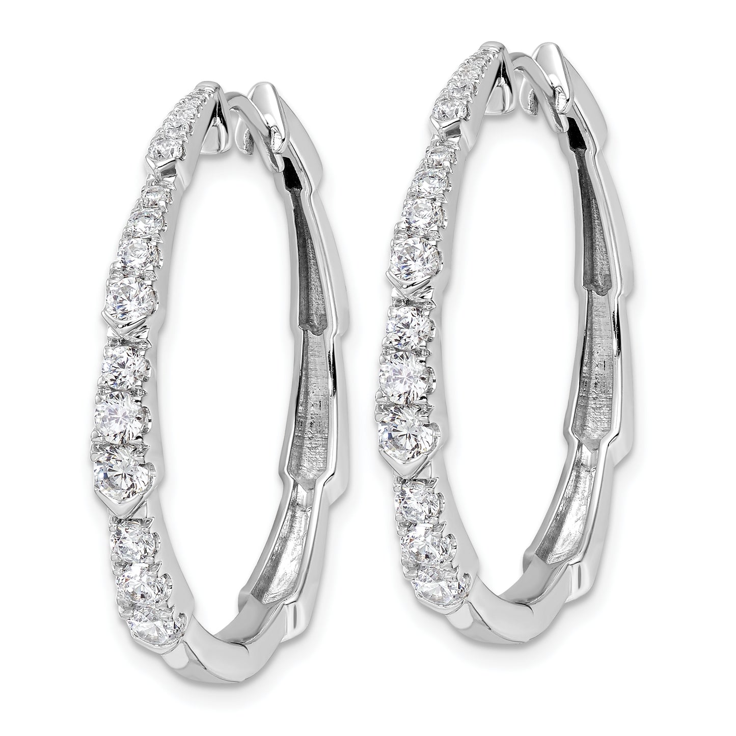 14Kw True Origin Lab Grown Diamond VS/SI DEF Hoop Earrings