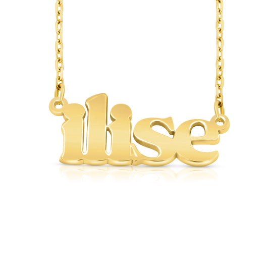 14 Karat "Ilise" Style Nameplate