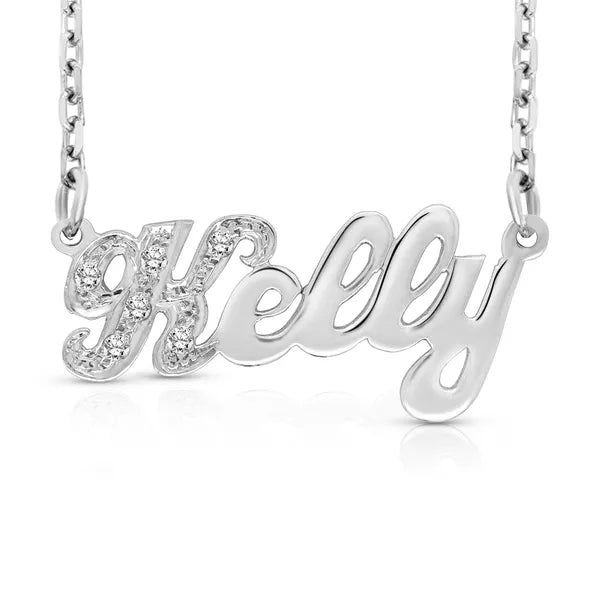 Sterling Silver Small Name Necklace